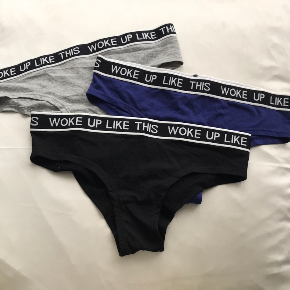 Set of H&M underwear Woke Up Like This NWOT